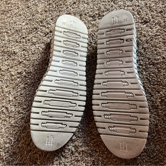 Ilse Jacobsen Perforated Slip-On Shoes Tulip Army Green Leopard Sz 39 US 8.5-9 - Picture 2 of 4